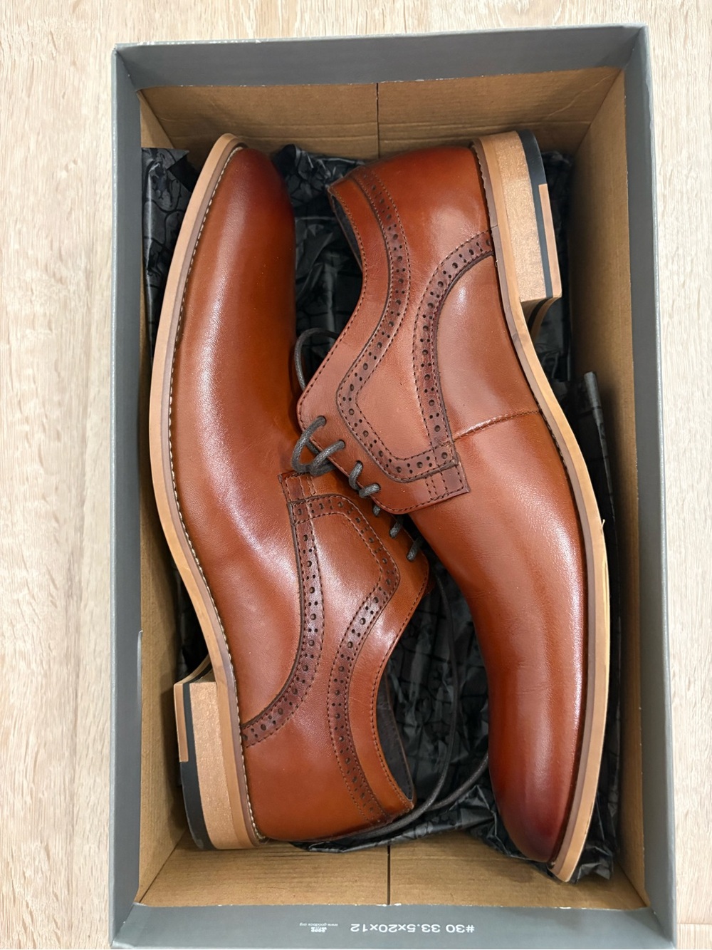 Menโs Stacy Adams Brogue-detailed Dress Shoes
